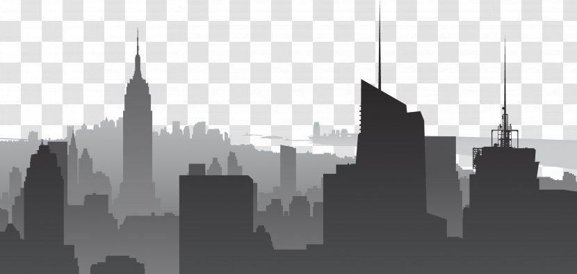 Manhattan Skyline Clip Art - City - Cityscape Transparent PNG