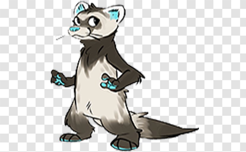 Cat Black-footed Ferret Furry Fandom Drawing - Weasels Transparent PNG