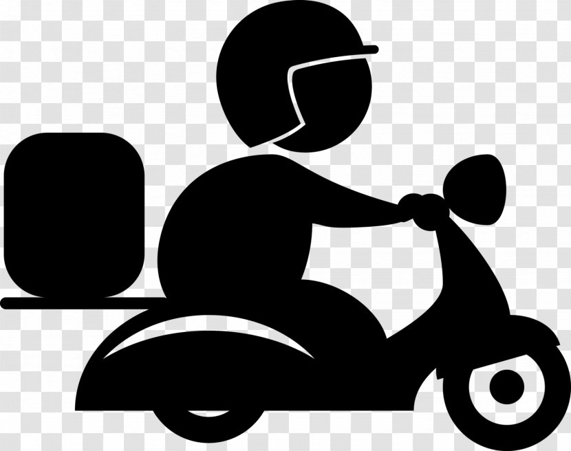 Scooter Clip Art - Delivery Transparent PNG