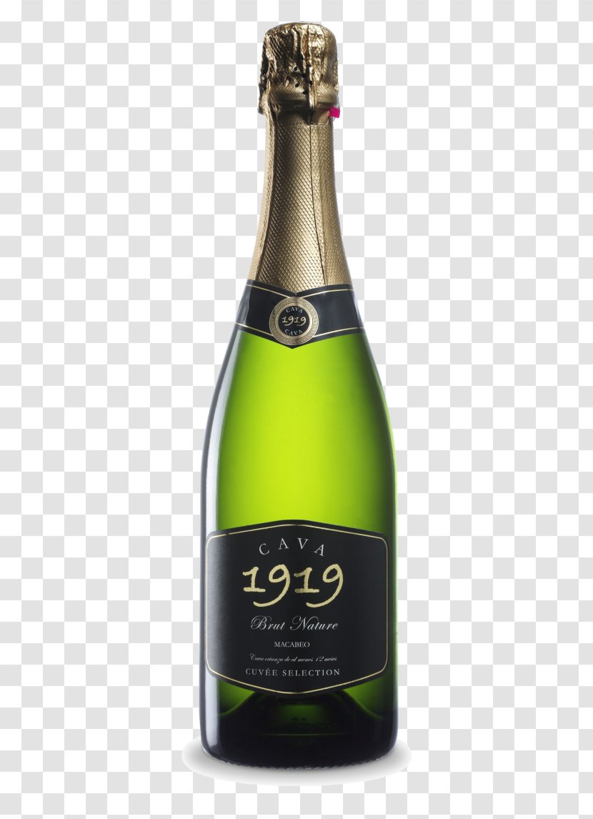 Champagne Chardonnay Sparkling Wine Cava DO - Bottle Transparent PNG