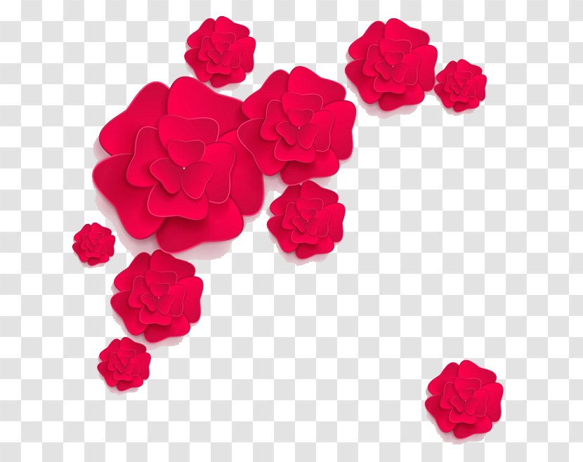 Paper Flower Floral Design - Garden Roses - Flowers Transparent PNG