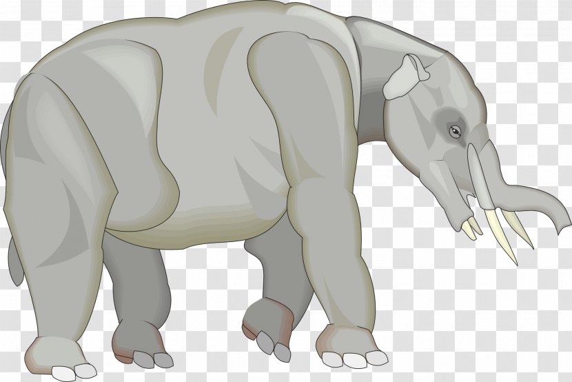 Elephant Tetralophodon Tusk Clip Art - Snout Transparent PNG