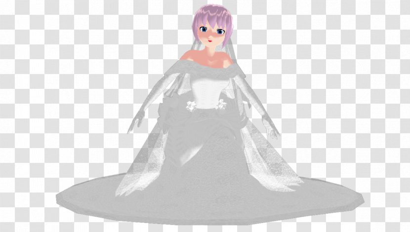 Wedding Dress MikuMikuDance Gown - Heart Transparent PNG