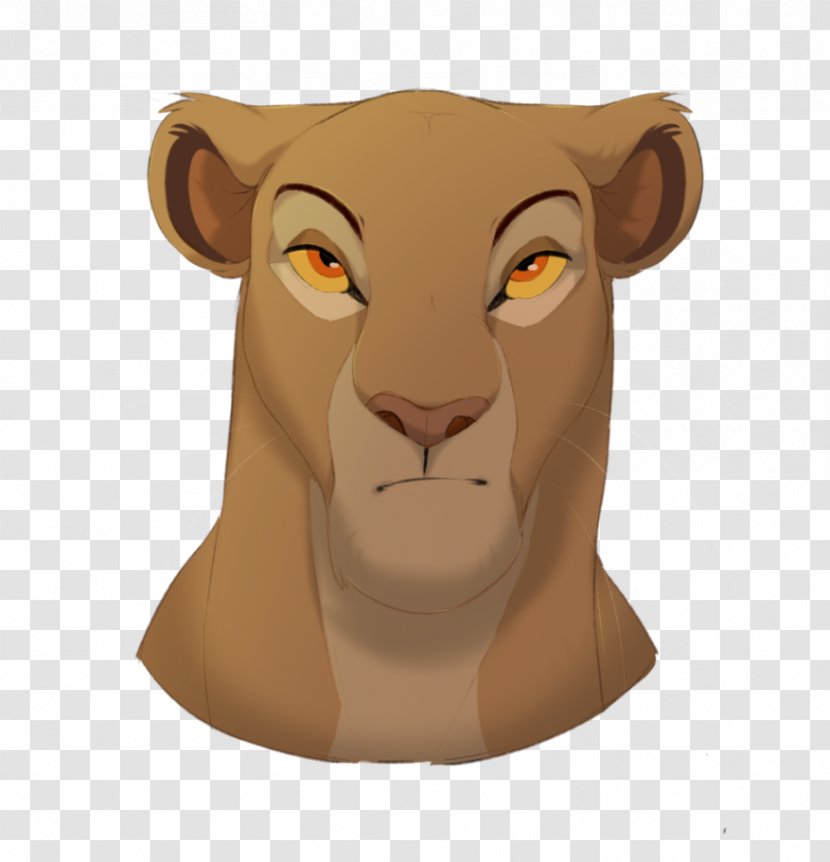 Lion Sarabi Character Drawing Art - Silhouette Transparent PNG