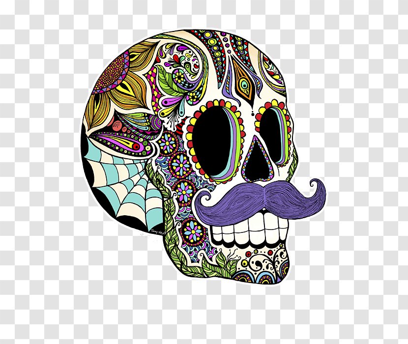 Calavera Mexican Cuisine Mexico Day Of The Dead Skull - Sugar Transparent PNG