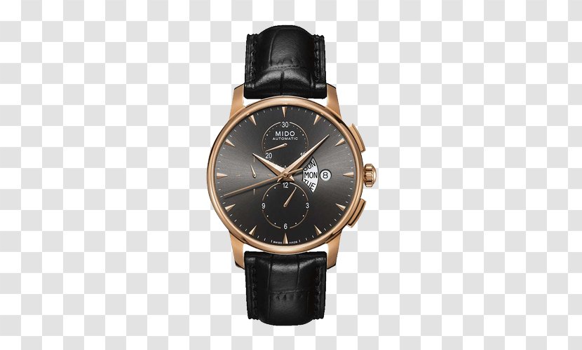 Mido Chronograph Automatic Watch Leather - Dial - Watches Transparent PNG