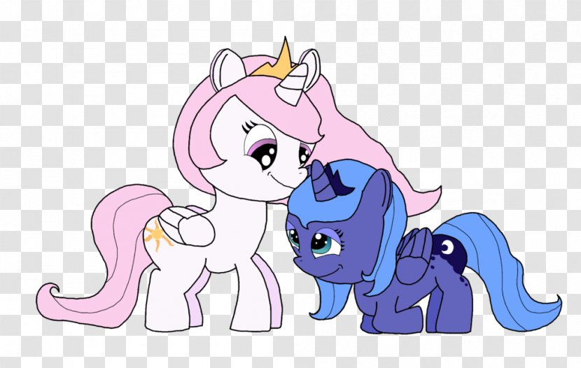 Pony Princess Celestia Luna Cake - Silhouette - Fan Bing Transparent PNG