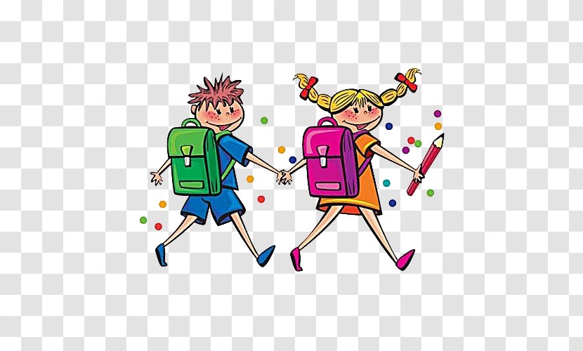 First Day Of School Xc9cole Maternelle Holiday Kindergarten - Tree - Children's Cartoon Creative Transparent PNG
