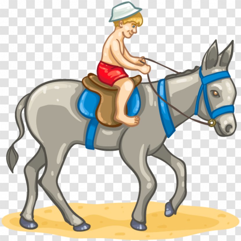 Mule Horse Donkey Rides Equestrian Clip Art - Halter Transparent PNG