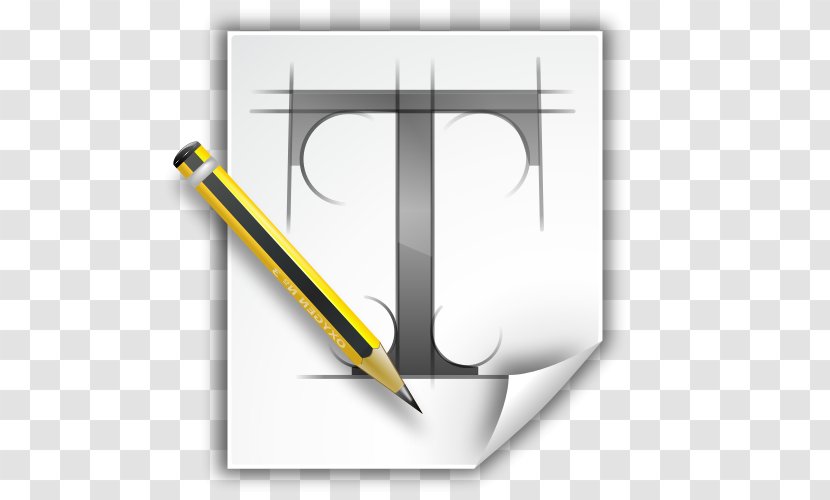 TrueType Typeface FontForge Font - Yellow - Design Transparent PNG