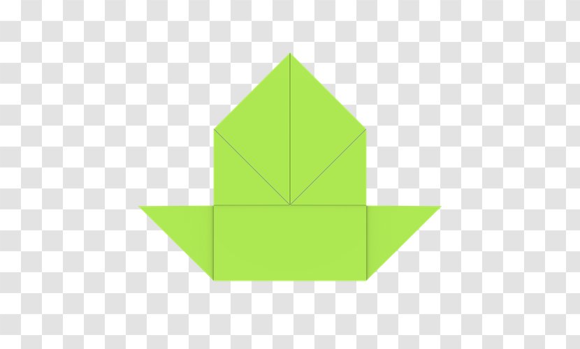 Origami Line Green Angle - Boat Transparent PNG
