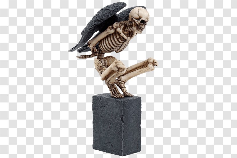 Human Skeleton Death Statue Skull Symbolism - Figurine Transparent PNG