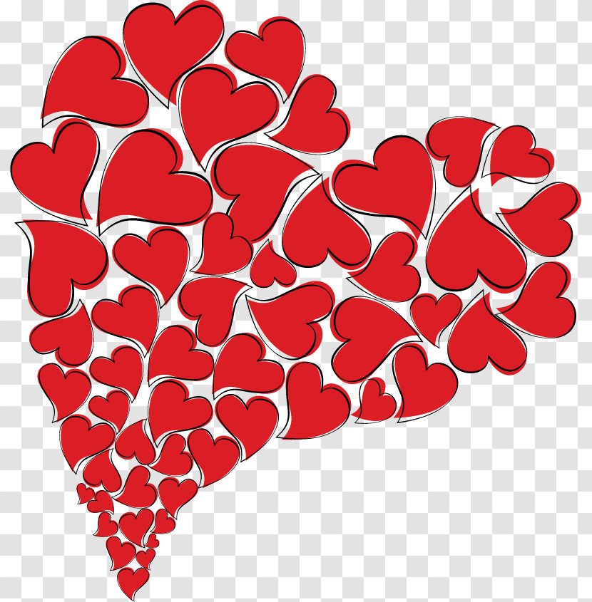 Heart Red Valentine's Day Clip Art Transparent PNG