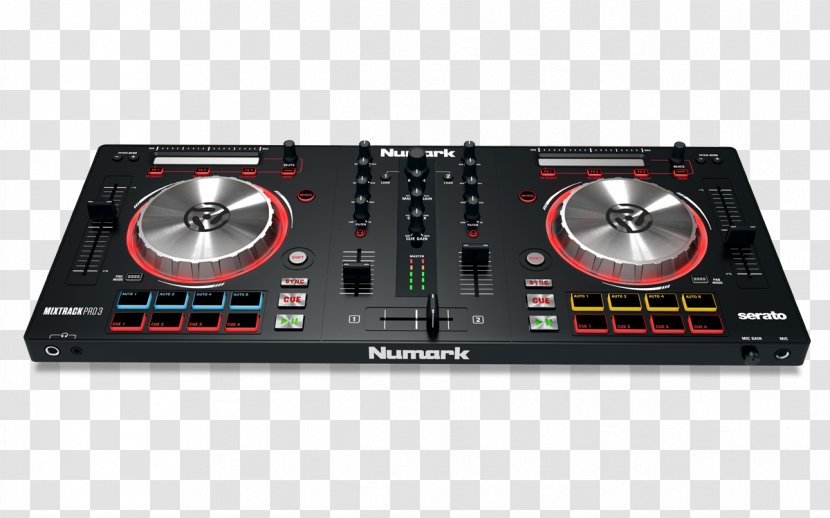 DJ Controller Numark Industries Audio Mixers Disc Jockey - Watercolor - Turntable Transparent PNG