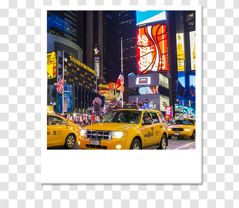 Taxicabs Of New York City Times Square Yellow Cab LaGuardia Airport - Poster - Circuit Cricket Transparent PNG