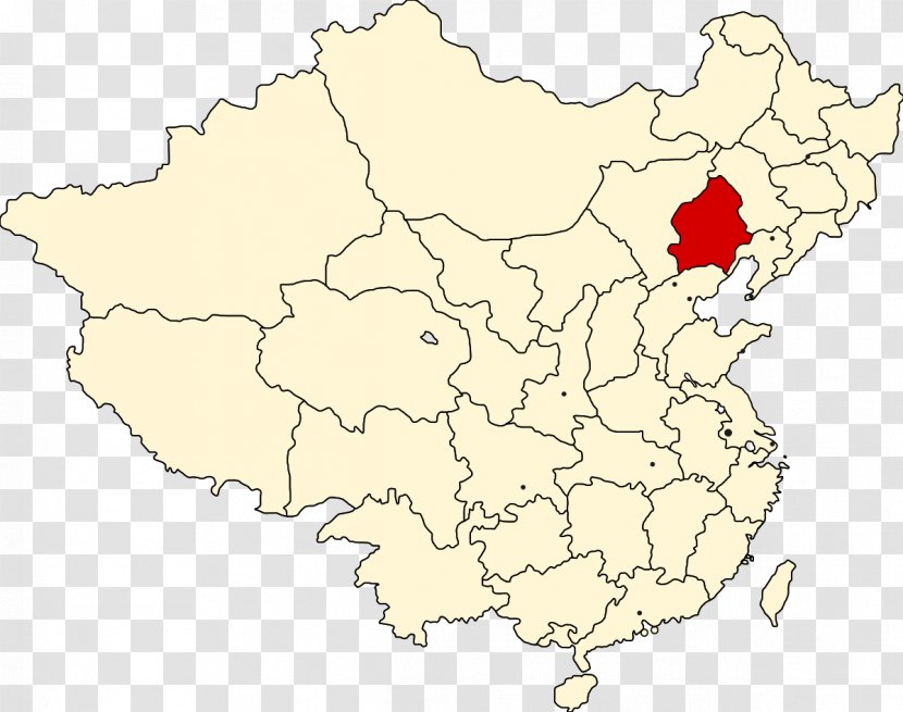 Chahar Province Chekiang Province, Republic Of China Fujian Rehe - Map - Great Wall Transparent PNG