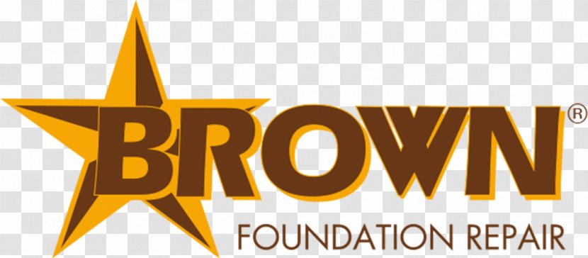 Brown Foundation Repair Logo Concrete Leveling Brand - Texas - Dallas Transparent PNG