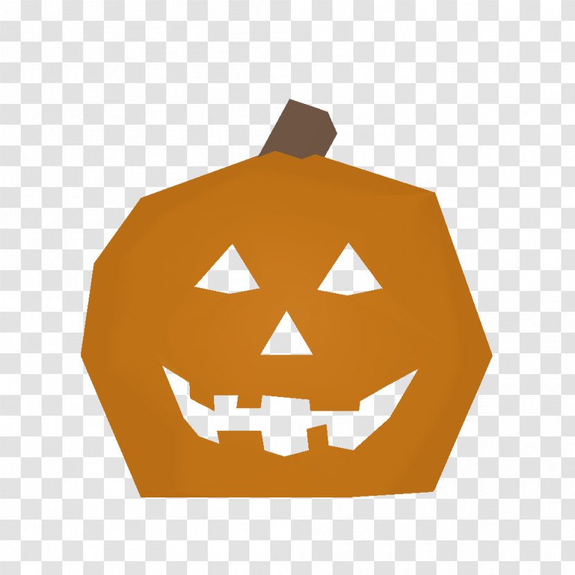 Unturned Jack-o'-lantern Halloween Hat - Orange - Pumpkin Transparent PNG