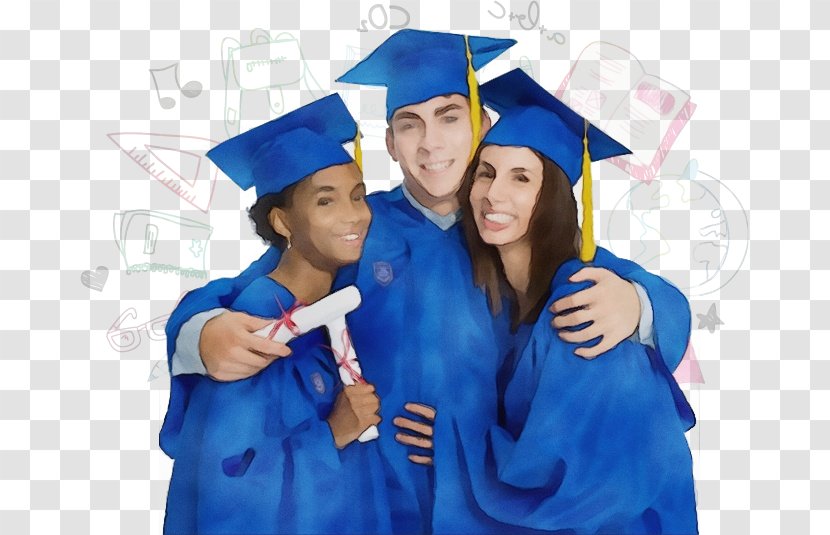 Graduation - Watercolor - Public Event Gesture Transparent PNG