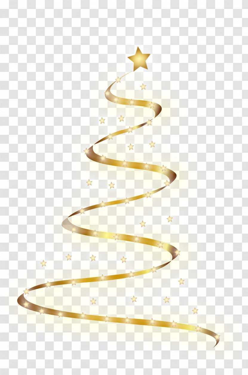 Christmas Tree Ribbon Clip Art - Star Of Bethlehem - Garland Transparent PNG