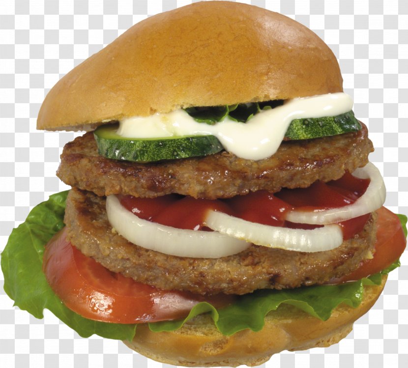 Whopper Hamburger Fast Food Cheeseburger Buffalo Burger - Salmon - Hot Dog Transparent PNG