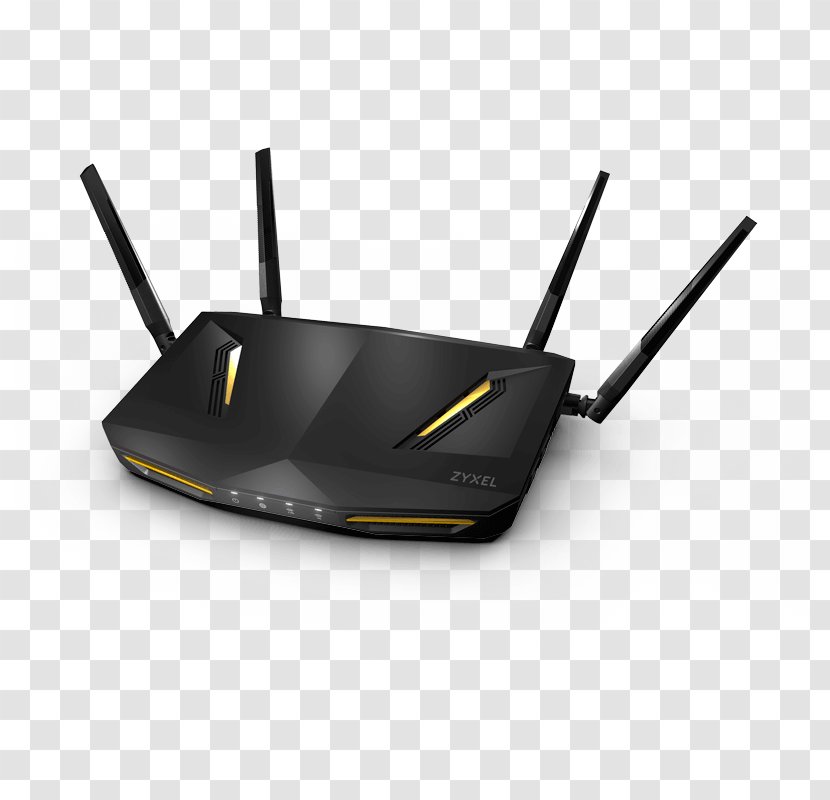 ZyXEL ARMOR Z2 NBG6817 Dual-band (2.4 GHz / 5 GHz) Gigabit Ethernet Black Wireless Router Armor Wireless-AC2600 Dual Band - Access Point Transparent PNG