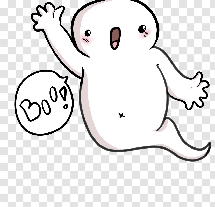 Drawing Ghost Clip Art - Cartoon - Cute Pictures Transparent PNG