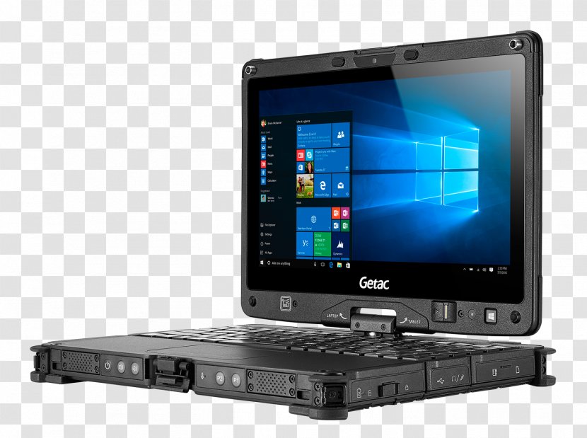 Laptop Intel Core Rugged Computer Getac - 2in1 Pc Transparent PNG