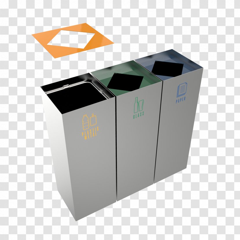 Rubbish Bins & Waste Paper Baskets Recycling Bin Metal Steel - Powder - Container Transparent PNG