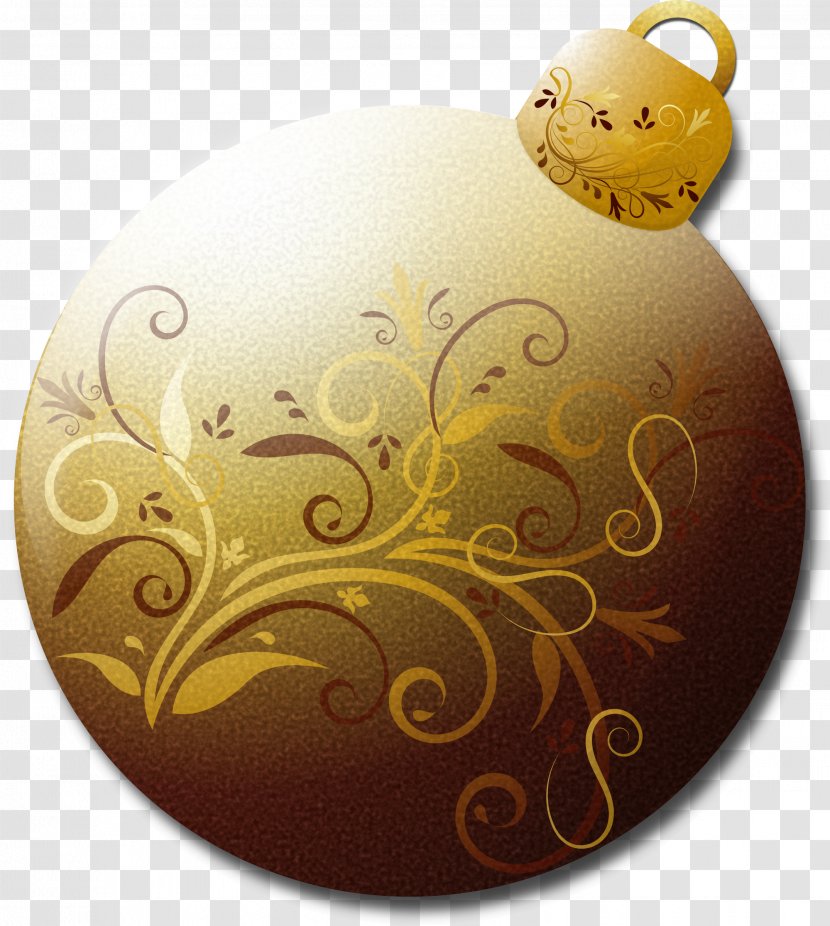 Borders And Frames Santa Claus Gold Christmas Ornament Clip Art Transparent PNG