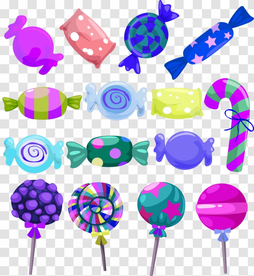 Lollipop Candy Sugar Cartoon - Technology - Color Decoration Pattern Transparent PNG