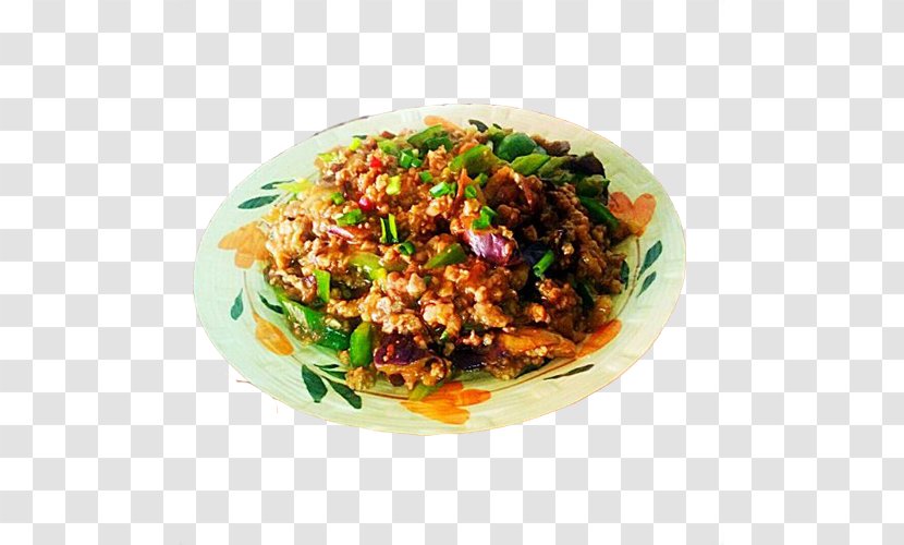 Vegetarian Cuisine Cafe Meat Dish Eggplant - Home Cooking Transparent PNG
