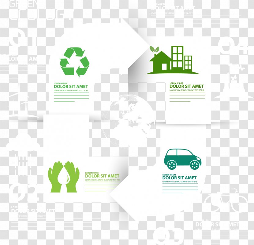 Ecology Infographic Euclidean Vector Recycling - Brand - Arrow Transparent PNG