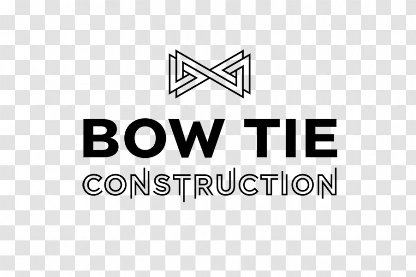 Architectural Engineering Construction Management Superintendent Bow Tie Ltd Logo - Black And White - Muswell Hill Transparent PNG