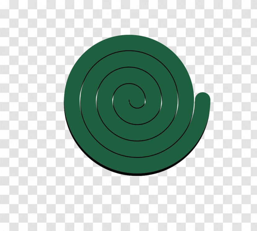 Circle Spiral Angle Green Pattern - A Mosquito Transparent PNG