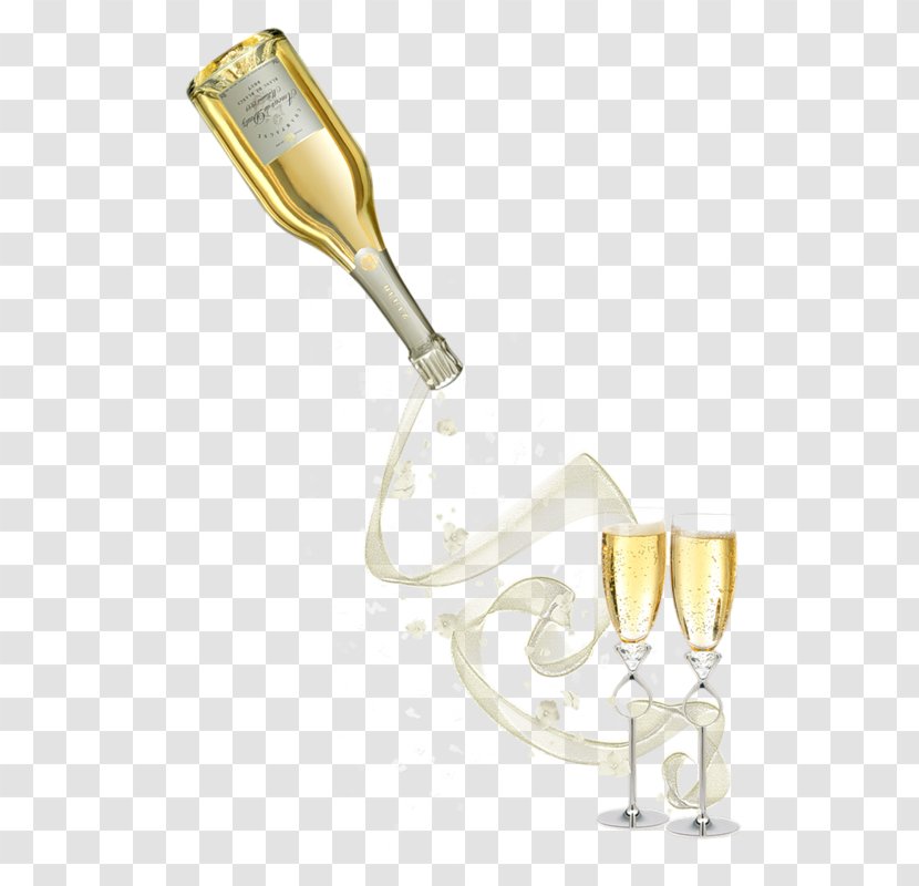 Champagne Icon - Stemware Transparent PNG