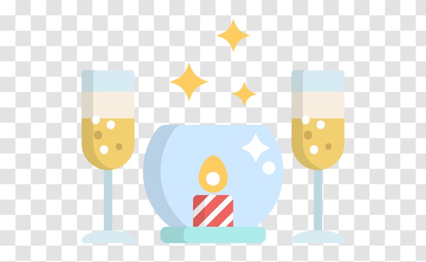Restaurant Mathematical Gems Icon - Yellow - Flat Glass Candle Transparent PNG