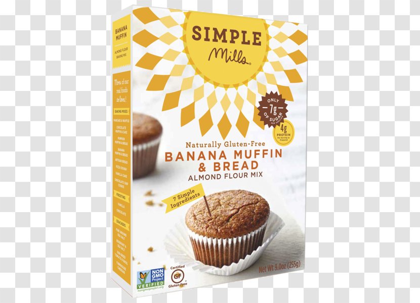 Muffin Banana Bread Cupcake Flour - Bran Transparent PNG