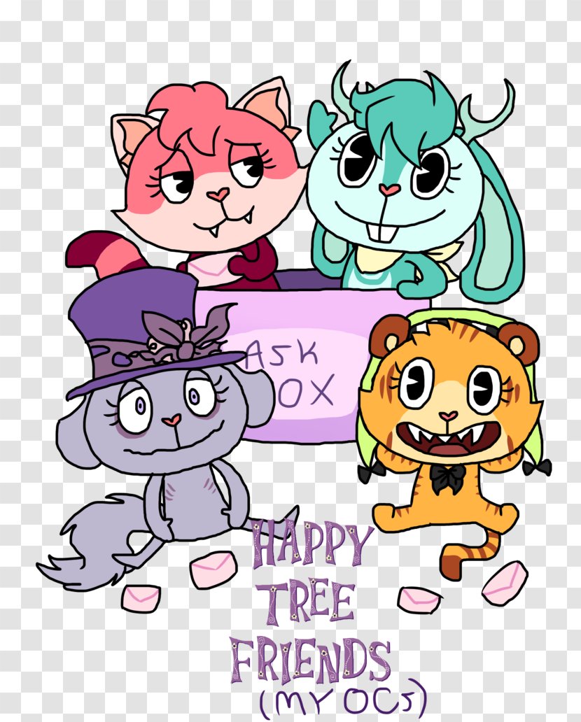 Cartoon Fan Art DeviantArt Mammal - Heart - Happy Tree Friends Transparent PNG