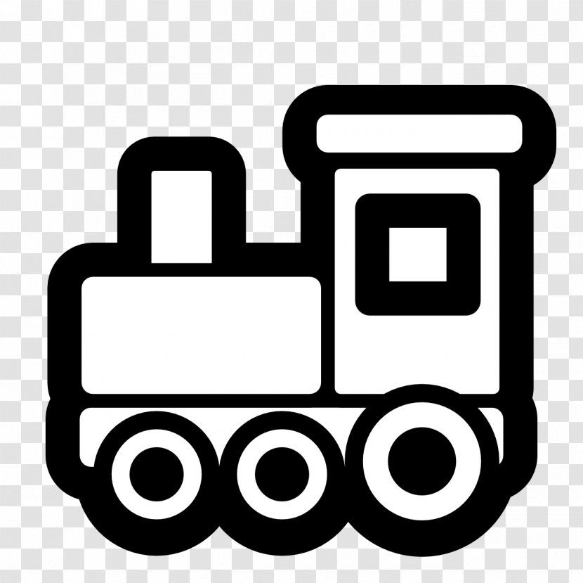 Train Rail Transport Thomas Black And White Clip Art - Cliparts Transparent PNG