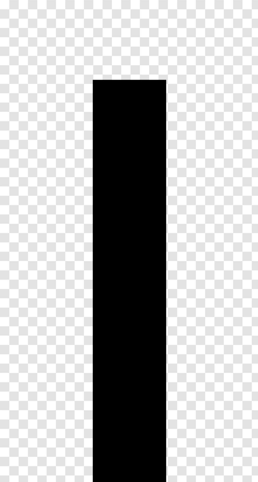 Rectangle Font - Black - Angle Transparent PNG