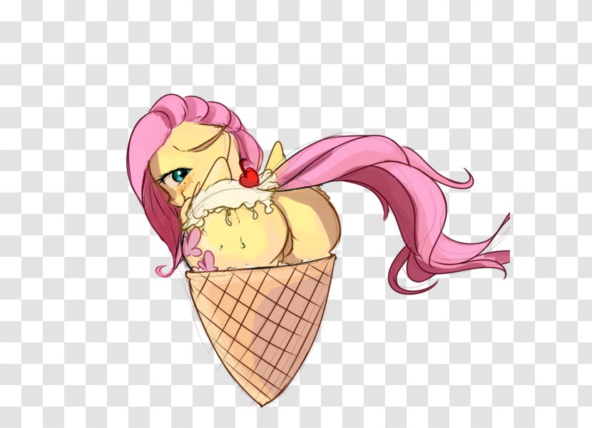 Ice Cream Cones Fluttershy - Tree Transparent PNG