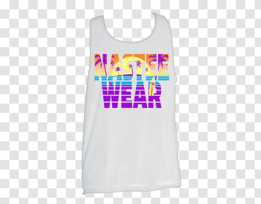 T-shirt Gilets Sleeveless Shirt Font - Magenta Transparent PNG