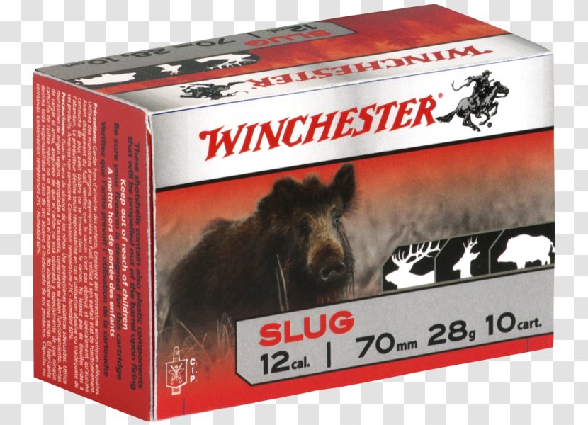 Shotgun Shell Winchester Repeating Arms Company Slug Caliber Ammunition - Pelletizing Transparent PNG