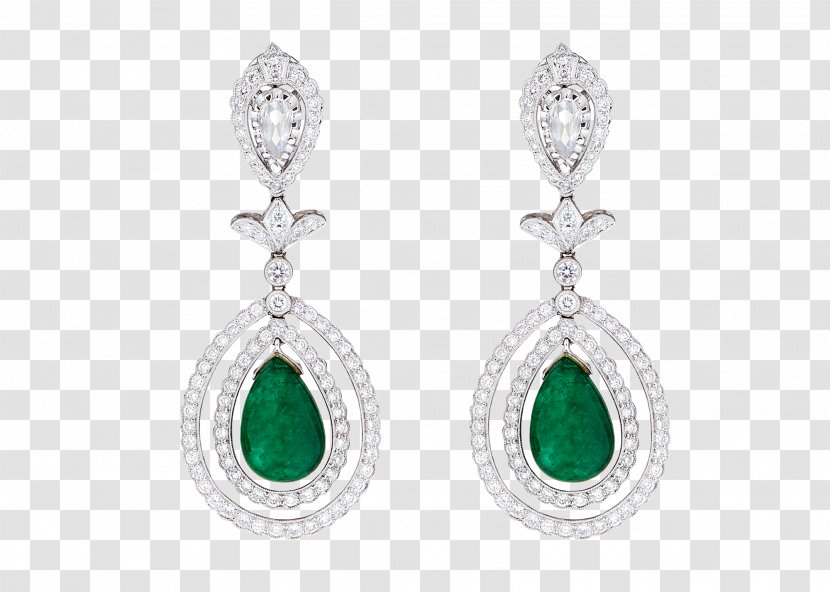 Emerald Earring Jewellery Diamond Gemstone Transparent PNG