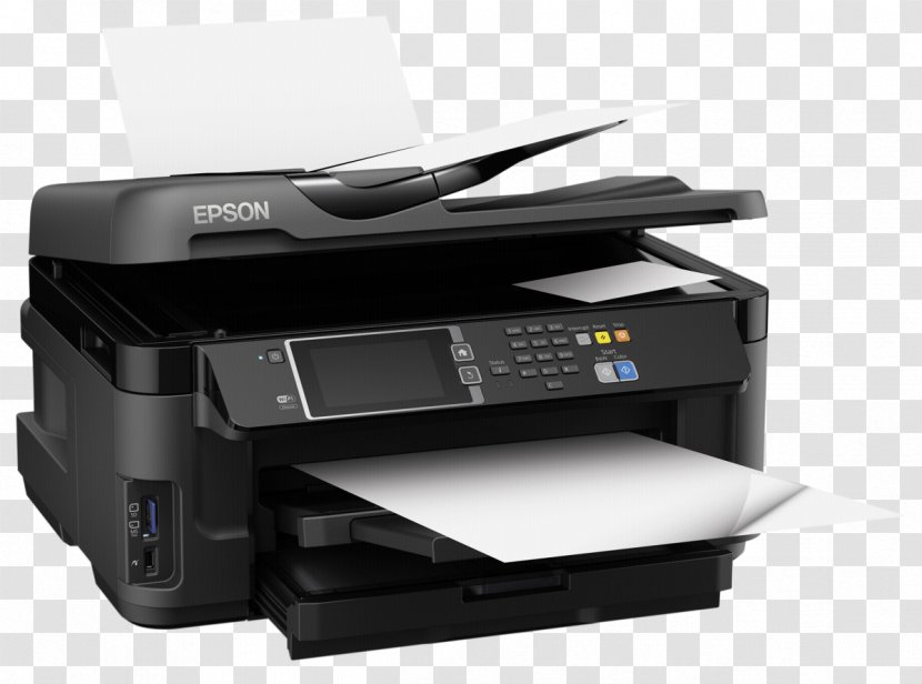 Hewlett-Packard Epson WorkForce WF-7610 Multi-function Printer WF-7620 - Workforce Et16500 Ecotank - Hewlett-packard Transparent PNG