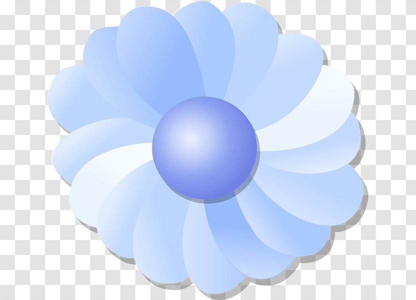 Blue Flower Clip Art - Petals Transparent PNG