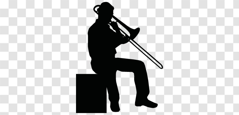 Trombone Silhouette Musician Mellophone Musical Instruments Transparent PNG