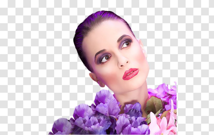 Woman Бойжеткен Female Painting - Flower Transparent PNG