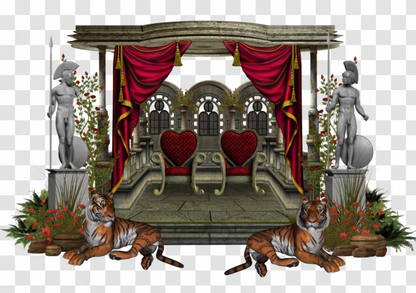 Furniture Shrine - Red Throne Transparent PNG